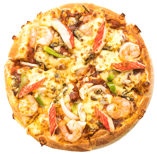 Pizza With Seafood Italian Foods